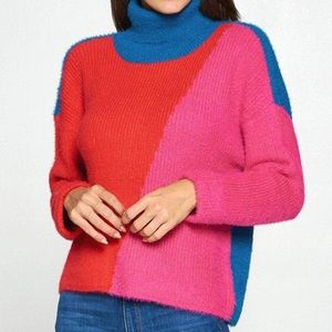 Strut and Bolt Color Block Turtleneck